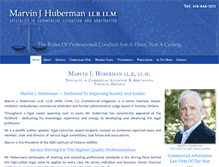 Tablet Screenshot of marvinhuberman.com